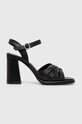 Answear Lab sandały słupek czarny m062.IKK