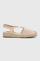 Answear Lab espadryle tekstylny beżowy YT9901.hms