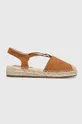 Espadrile Answear Lab imitacija brušene kože smeđa YT9901.hms