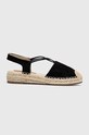 Answear Lab espadryle tekstylny czarny YT9901.hms