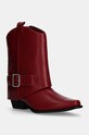 Answear Lab botine pana la 5 cm rosu A3378.hms