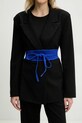 Answear Lab curea din piele intoarsa bleumarin F035.HWK