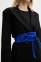 Answear Lab curea din piele intoarsa F035.HWK bleumarin WW25