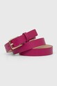 Answear Lab curea de piele roz C104.HWK