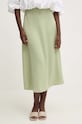 Answear Lab fustă 4760.IKK verde WZ24