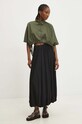 Answear.LAB selyem szoknya el830651.fh fekete WZ24