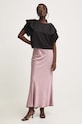 Answear Lab spódnica sk7631.ijs różowy WZ24