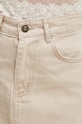Answear Lab fustă din denim bej 3039.TKK