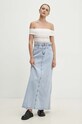 Answear Lab fustă din denim 3075.TKK albastru WZ24