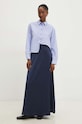 Answear Lab fustă 4004.th bleumarin WZ24