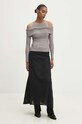 Bavlněná sukně Answear.LAB 4292483.ims černá WZ24