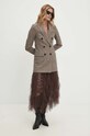 Sukně Answear.LAB s458q006ss.ims hnědá WZ24