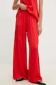 Answear Lab spodnie 12851.ijs1 czerwony WZ24