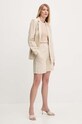 Lněné kraťasy Answear.LAB 5082.IKK béžová WZ24