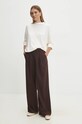Answear Lab spodnie 33044a.FKK brązowy WZ24