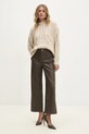 Answear Lab pantaloni 9237.ILK maro WZ24
