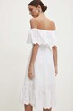 Îmbrăcăminte Answear Lab rochie din bumbac 23237.TMS alb