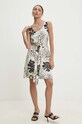 Answear Lab rochie din in bej 2405.TMS