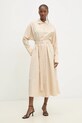 Answear Lab rochie din bumbac SNG19.TKK bej WZ24