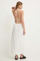Îmbrăcăminte Answear Lab rochie din in LD1019.HMS alb