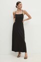 Answear Lab rochie din in negru LD1019.HMS
