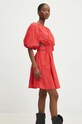Odzież Answear.LAB sukienka bawełniana ssd04i.tjs czerwony