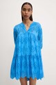 Answear Lab sukienka bawełniana niebieski SNG77.TMS
