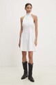Φόρεμα με λινό Answear.LAB 92213.ijs λευκό WZ24