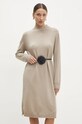 Šaty Answear.LAB 1019.HLK béžová WZ24