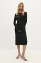 Answear Lab rochie mini negru qt91018.fos