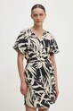 Answear Lab rochie din bumbac mini negru F23351.HWK