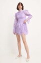Answear Lab rochie din bumbac 1629.IW violet WZ24