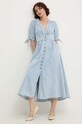 Answear Lab sukienka jeansowa C10439.HWK niebieski WZ24