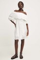 Answear Lab sukienka bawełniana c097.iw biały WZ24