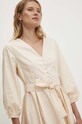 Бавовняна сукня Answear Lab бежевий 5078.IKK