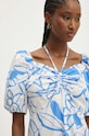 Answear Lab rochie din bumbac albastru v3391.fh