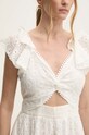 Βαμβακερό φόρεμα Answear.LAB r110.IKK λευκό