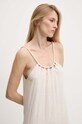 Льняна сукня Answear Lab бежевий 5110.IKK