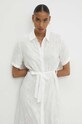 Answear Lab rochie din in alb w8617.ims