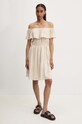 Answear.LAB sukienka z lnem 8610.ims beżowy WZ24