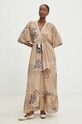 Pamučna haljina Answear.LAB NL245957.ums bež WZ24