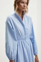 Answear Lab rochie din bumbac albastru 6813.b.TMS