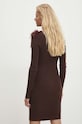 Odzież Answear.LAB sukienka DZ92792.hms brązowy