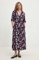 Answear Lab rochie D73771M30433A.ph burgundia WZ24
