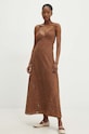 Answear Lab sukienka bawełniana brązowy 4292485.ims