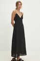 Βαμβακερό φόρεμα Answear.LAB μαύρο 4292485.ims