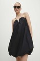 Answear Lab rochie din bumbac A10256.fh negru WZ24