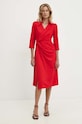 Haljina Answear.LAB bez uzorka crvena 661699.hos