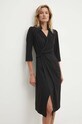 Φόρεμα Answear.LAB με ελαστάν μαύρο 661699.hos