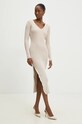 Šaty Answear.LAB NG65004.hos béžová WZ24